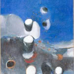 Bořivoj Borovský, Nanebevzetí I, 1996, olej na plátně, soukromá sbírka, autor fotografie: Matěj Bárta