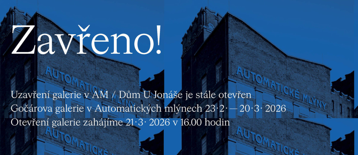 Gočárova galerie v Automatických mlýnech se na měsíc uzavírá.